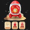 Piggy Bank Toys, Rocket Spacecraft Large Capacity Key Unlocking Puzzle Toy 3 Color could be Chosen, Gifts for 3+ Boys and Girls