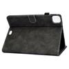 For iPad Pro 11 (2024) Cowhide Texture PU Leather Stand Tablet Case Card Holder Cover with Pen Holder Loop