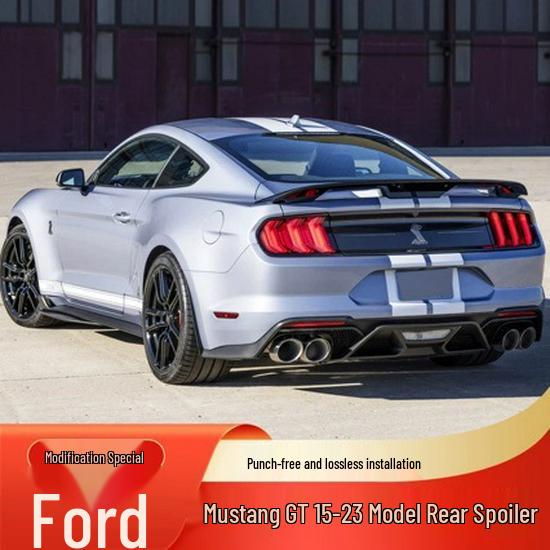 Ford Mustang GT500 Sports Style No-Drill Rear Spoiler (15-23)