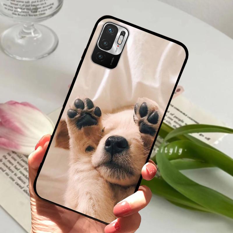 Für Redmi Note 10 5G Hülle M2103K19C Tier Silikon Weiches TPU Handyhüllen Für Xiaomi Poco M3 Pro 5G Stoßfest Bumper Fundas