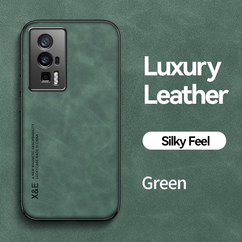 

Роскошный кожаный чехол для Xiaomi POCO F5 F5 Pro, мягкий силиконовый + противоударный чехол для задней панели телефона из поликарбоната для POCO X5 Pro X5 5G F5 Pro for POCO X5 Pro 5G зелёный