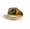 Ice Blue Dahlia Turquoise Ring, 925 Solid Sterling Silver, Turquoise Signet Ring, Pure Copper Ring