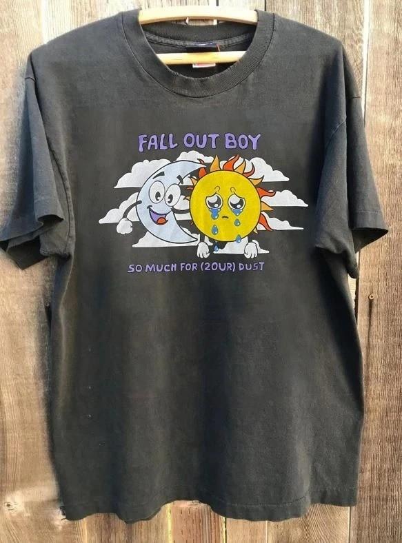 Fall Out Boy So Much For 24 Hour Dust short sleeve Charcoal T shirt Unisex T-Shirt XL
