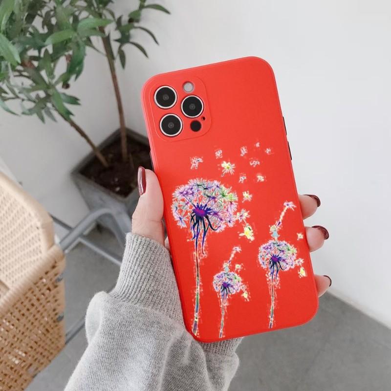 

Чехол для телефона «Одуванчик» для IPhone 14 11 12 13 Pro Max X XR XSMax 6 6S 7 8 Plus SE 2022, мягкий квадратный цветной чехол для телефона iPhone 13