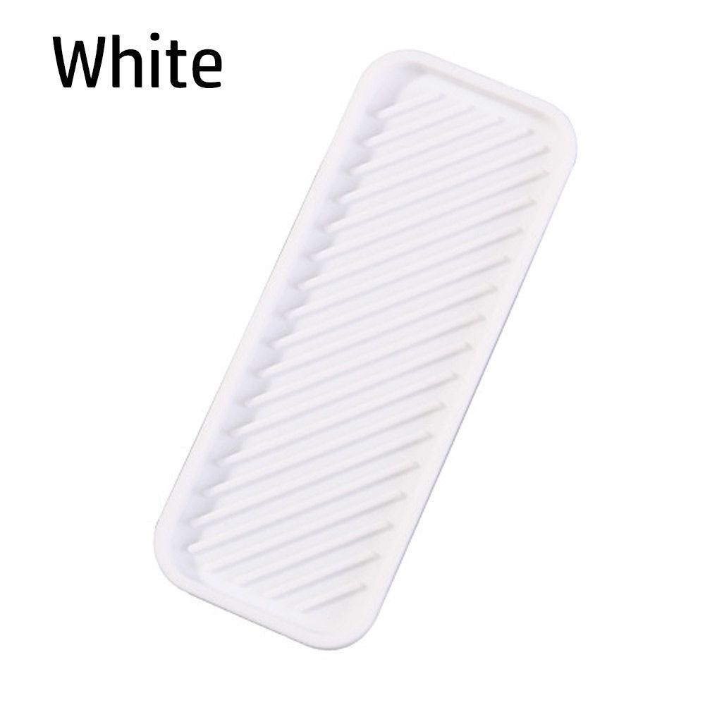 With Built-in Drain Lip Countertop Scrubber Soap Storage Holder Washstand Shelf Sink Tray Soap Dish