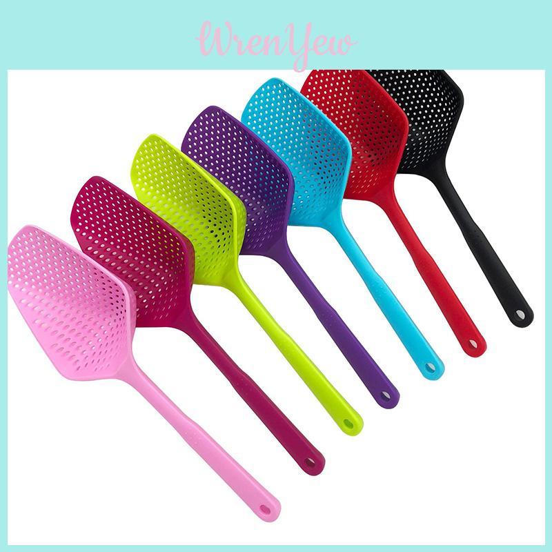 Versatile Cooking Shovel Vegetable Strainer Scoop Nylon Spoon Colander Ideal For All Home Cooks