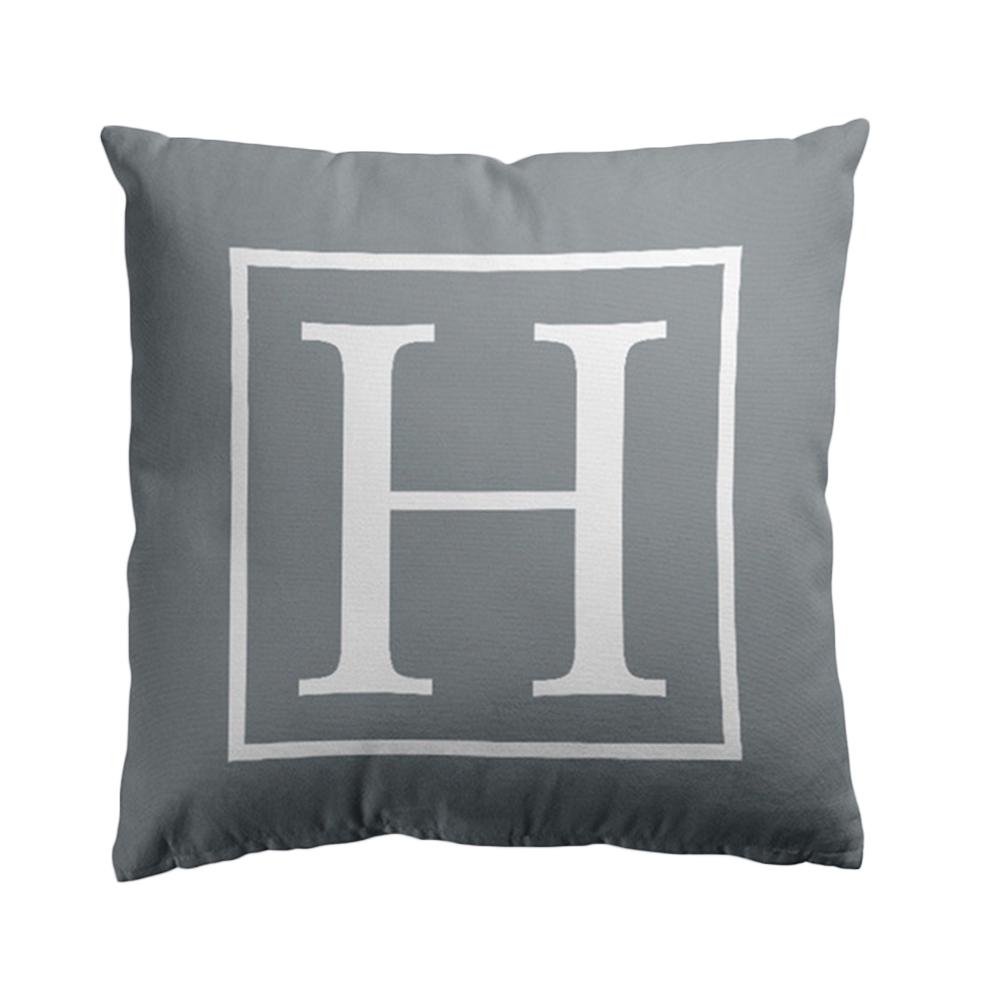 Capa de almofada com estampa de letras em inglês de 45x45cm, capa de almofada para casa, sofá-cama, decoração de carro