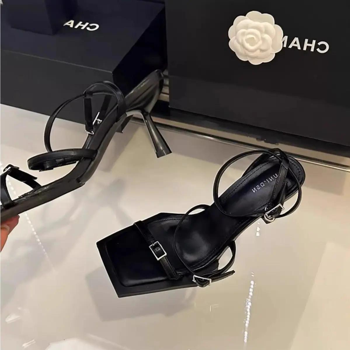 

Fashion Women s Sandals Daily Thin Heels Stiletto Ladies Shoes Anti Slip Hot Original On Offer And Wholesale Bulk Luxury Shoe 35