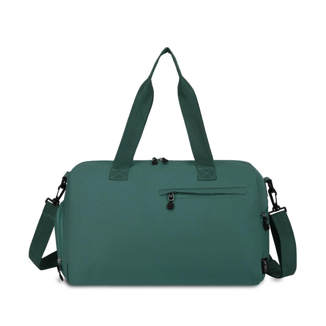 

Fitness bag wet and dry separation yoga women Oxford cloth swimming bag independent shoe compartment large capacity short trip bag зелений