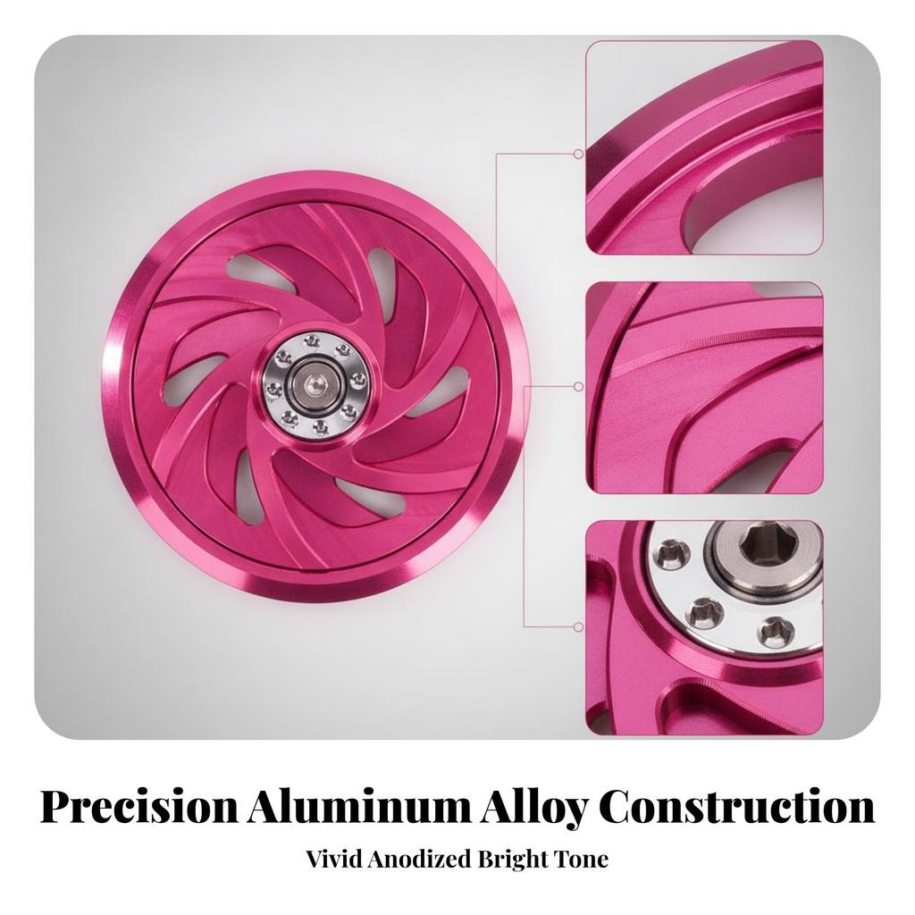Guarding Motorcycle Fan Cover | Openwork Spiral Cutouts, Lightweight Aluminum Alloy, Cooling