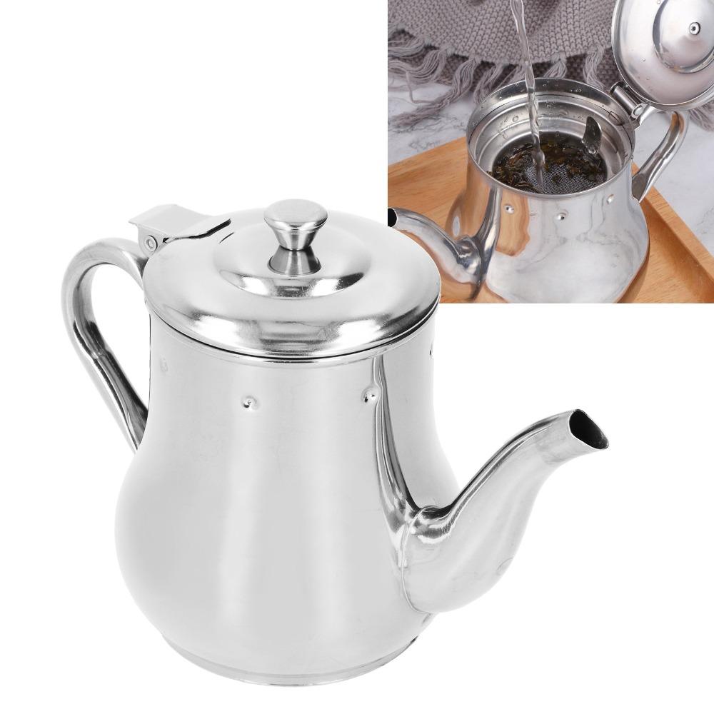 Durable Teapot with Filter Rusty Proof Oil Strainer Pot Modern Small Teapot Loose Leaf Tea