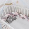1M/2M/3M/4M Baby Crib Protector Bed Braid Knot Cushion for Infant Kids 3 Shares Toddler Baby Bed Bumpers In The Crib Newborn