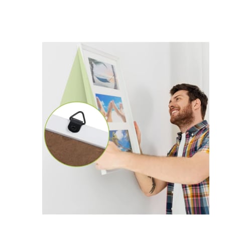 LIKENNY 251-Piece Set of Wall Hooks, Picture Frame Hanging Hardware, Triangular Hanging Hooks, Multi-Functional, Heavy-Duty Capacity, Anti-Fall, Sawto