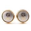 High-End French Shirt Metal Cufflinks, Lathe Round Men'S Shirt Accessories Cuffs, Four Colors Available
