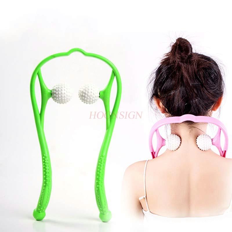 Manual cervical massager neck clamp neck massager shoulder and neck massage home office use