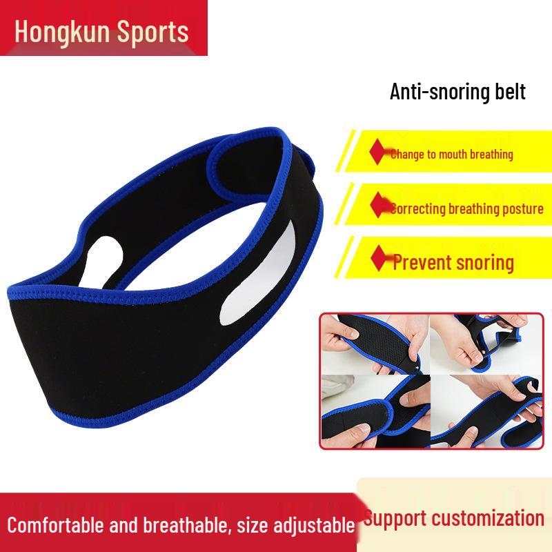 

Unisex Adjustable Anti-Snoring Chin Support Strap With Color Box