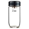 XINO Men's Portable Borosilicate Glass Water Bottle with Filter