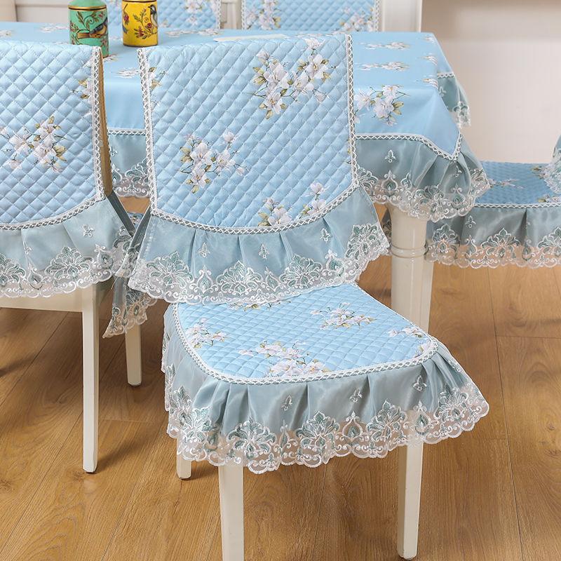 Stuhlhussen für Esszimmerstühle, schmutzabweisendes Kissen, europäischer Jacquard-Stuhlbezug, Kissen, Haushaltsstuhlkissen, universelle Wohnkultur