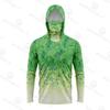 Mens Womens Fishing Shirt With Face Cover UV Protection Quick Dry Breathable Bamboo Fiber Boat Shore Sea Angling
