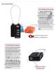 Travel Zipper Lock: TSA-Approved Plastic Combination Lock with Mini Steel Wire for Suitcases