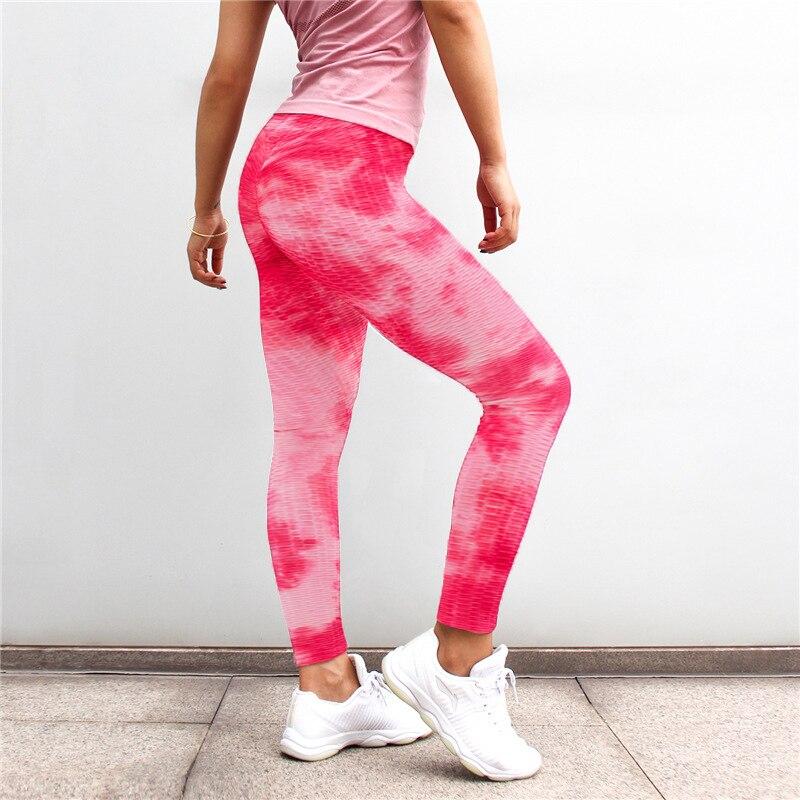 Buy Butt Ruched Yoga Pants Tie-dye 