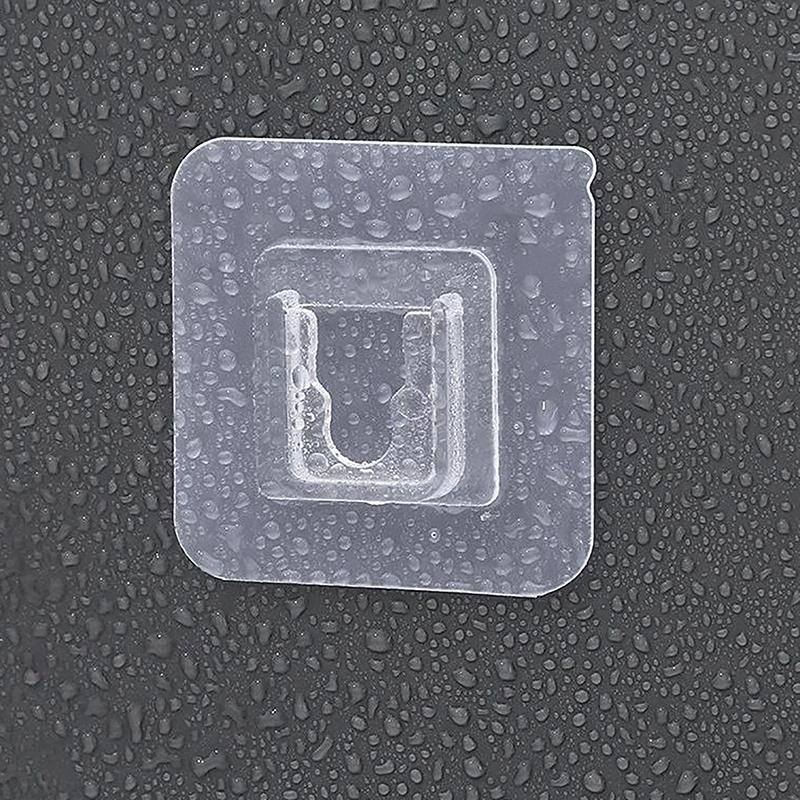 1-10Pairs Double-Sided Adhesive Wall Hooks Transparent Suction Cup Sucker Hooks Bedroom Kitchen Multi-Purpose Organizer Holders