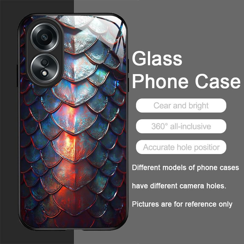 Art Black Golden Scale Texture Printed Tempered Glass Phone Case for Xiaomi 14 Pro+ 15 Ultra 15T 14T 13 12 11T Lite 10 5G Cover