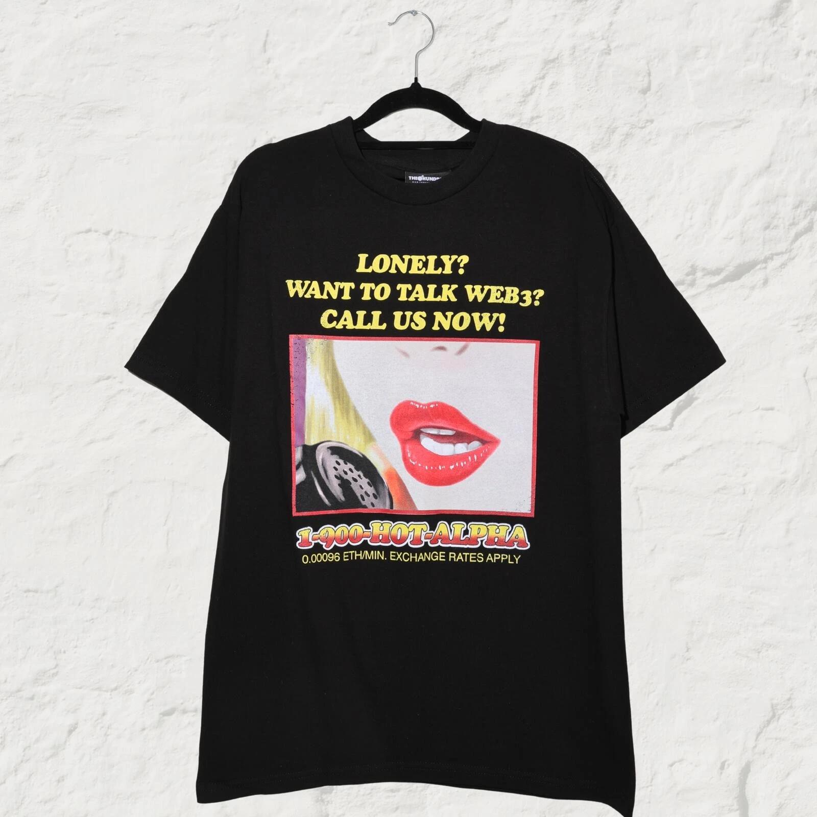 The Hundreds Calling Graphic Tee Black Skate Streetwear T-Shirt M S