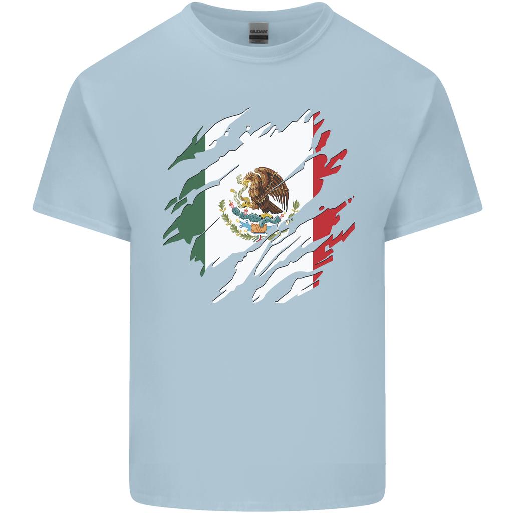 Torn Mexico Flag Mexican Day Football Unisexs Light Cotton Tshirt