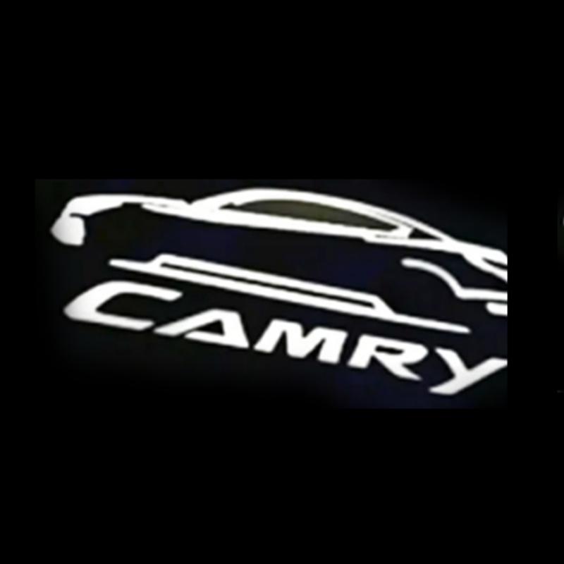 BAWI7 2PCS Car Door Welcome Light Laser Projector Light Ground Light Warning Light for 2004-2021 Toyota Camry 6th/8th/9th Gen