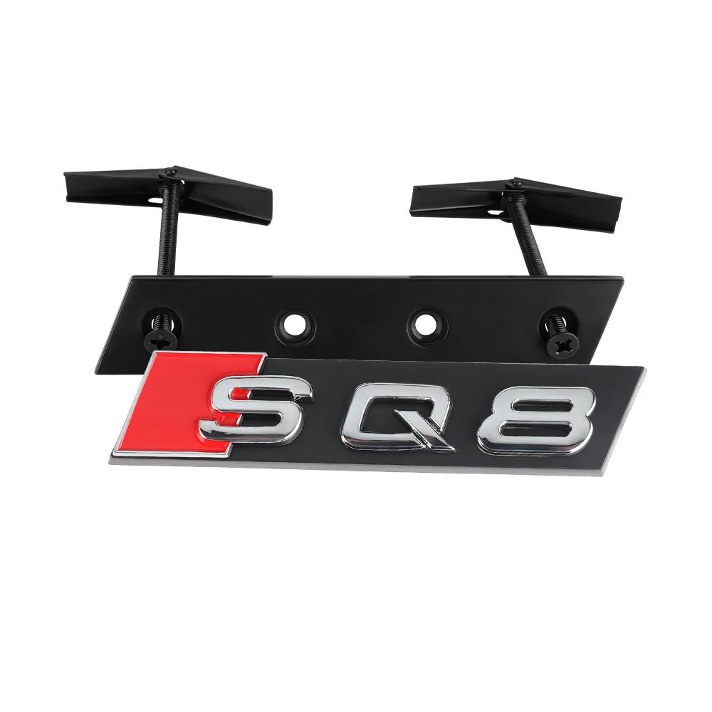 3D ABS Motorhauben Frontgrill Aufkleber ABS SQ3 SQ4 SQ5 SQ6 SQ7 SQ8 Emblem Dekoration für 9s A4 B5 B6 B7 B8 A3 A6 A5 A7 A8 Q3 Q7 TTs9