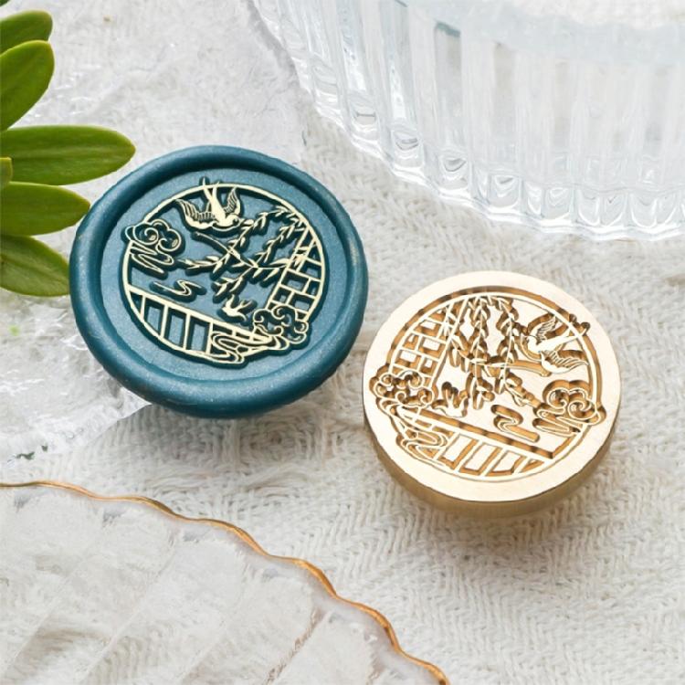 Butterfly Wax Seal Stamp Brass Head Animal Series Sealing Waxed Stamp for Photo Invitation Card Scrapbooking Decoration
