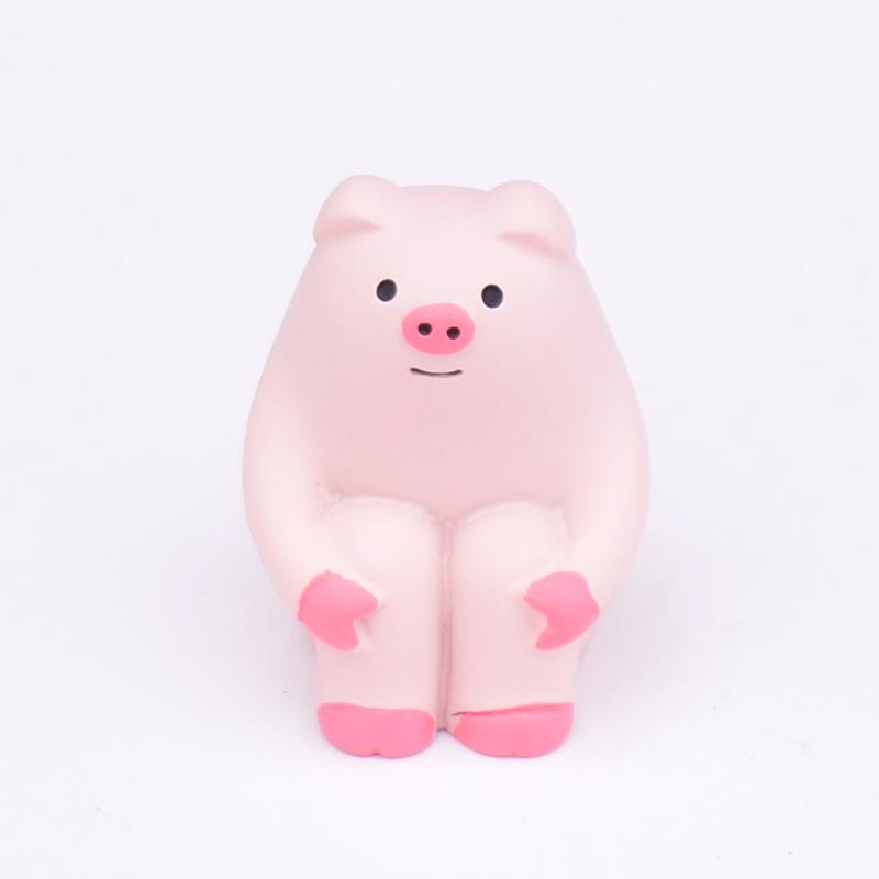 Romance Japanese Cat Groceries Pink raised pig Play Gifts INS Resin Crafts DIY memo clip Small Ornaments Collection Gifts