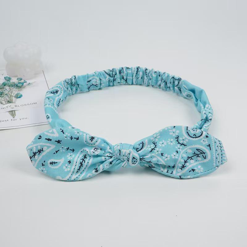 Ethnic Style Knotted Rabbit Ears Elastic Sport Headband
