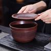 Premium Purple Clay Jianshui Ceramic Tea Wastewater Bowl & Storage Pot Holder