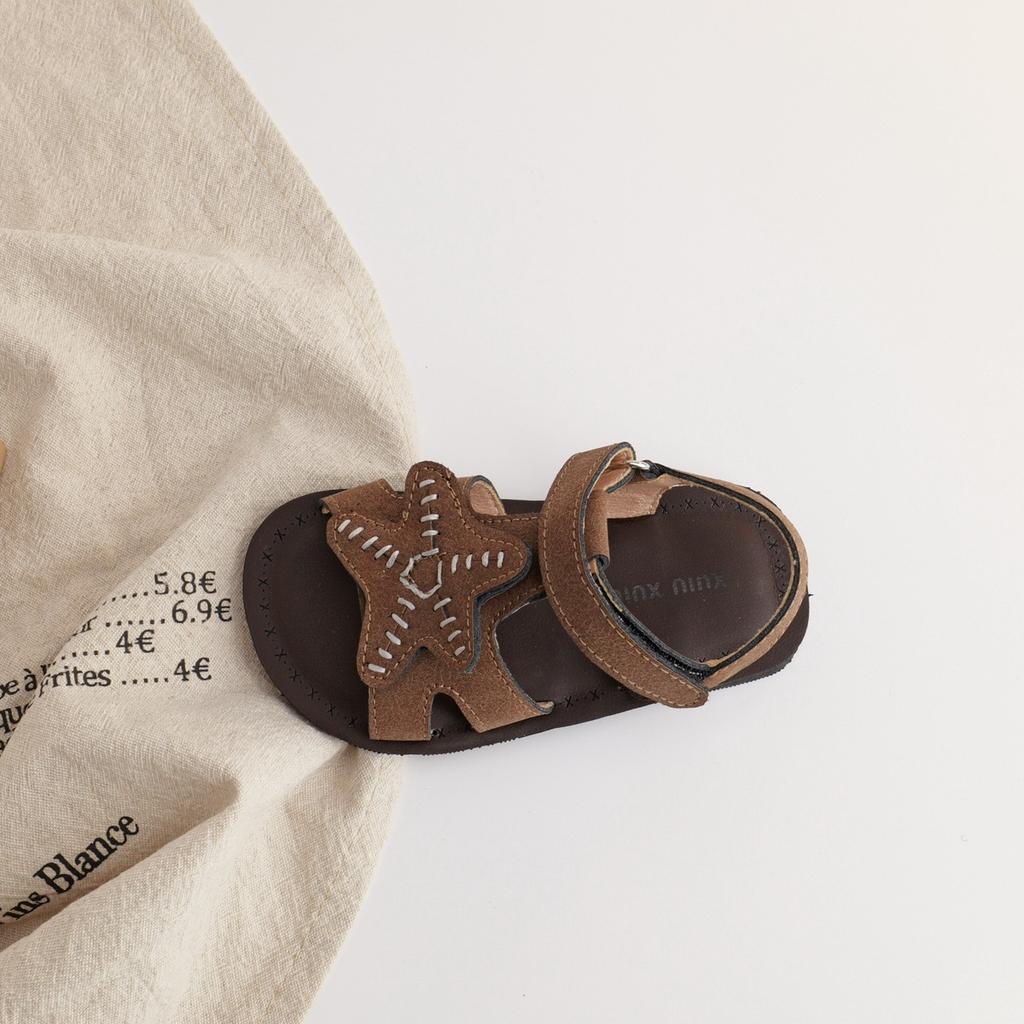 XSHX "SeaStar" medieval starfish beach wind boys and girls sandals open-toed Velcro [Wenzhou shoes]