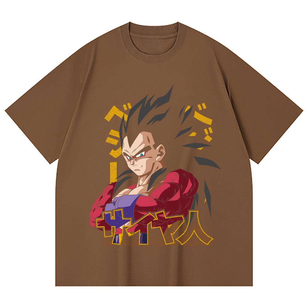 230 Gsm 100% Cotton Dragon Ball V18 Goku Print Unisex Heavy Cotton T Shirt