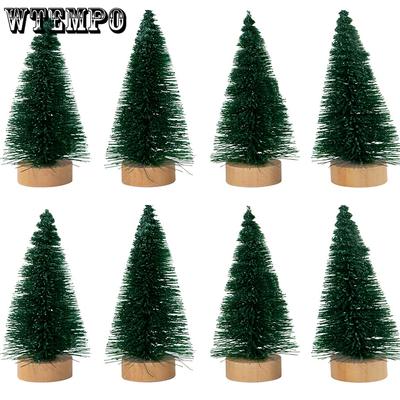 WTEMPO Mini Christmas Tree Model Festive Desktop Decoration Winter Christmas Party Decoration No Electricity Holiday Party Decor Small Christmas Tree