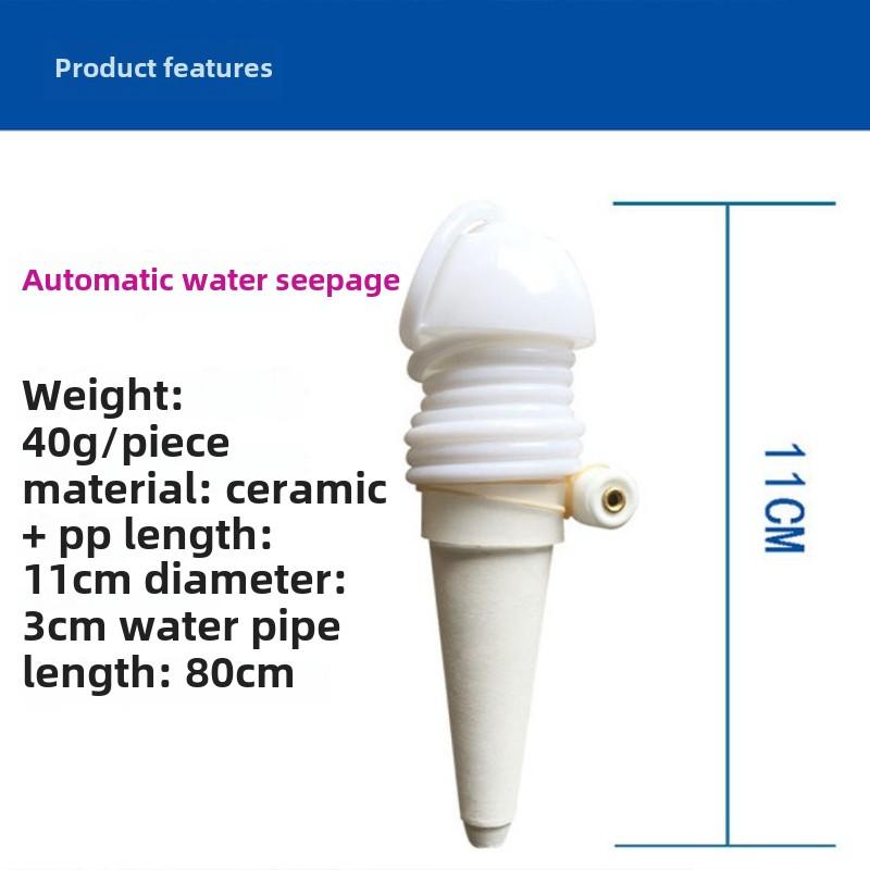 Automatische Pflanzen-Tropfbewässerung Wasserpfahl für Garten Keramik Selbstbewässerungsspitzen Gemüsegarten Tropfbewässerungssystem