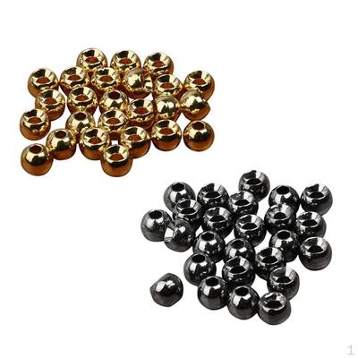 50 ks Štěrbinové muškařské korálky Nymfa 3,3 mm Velmi těžké Hluboké nymfy DIY