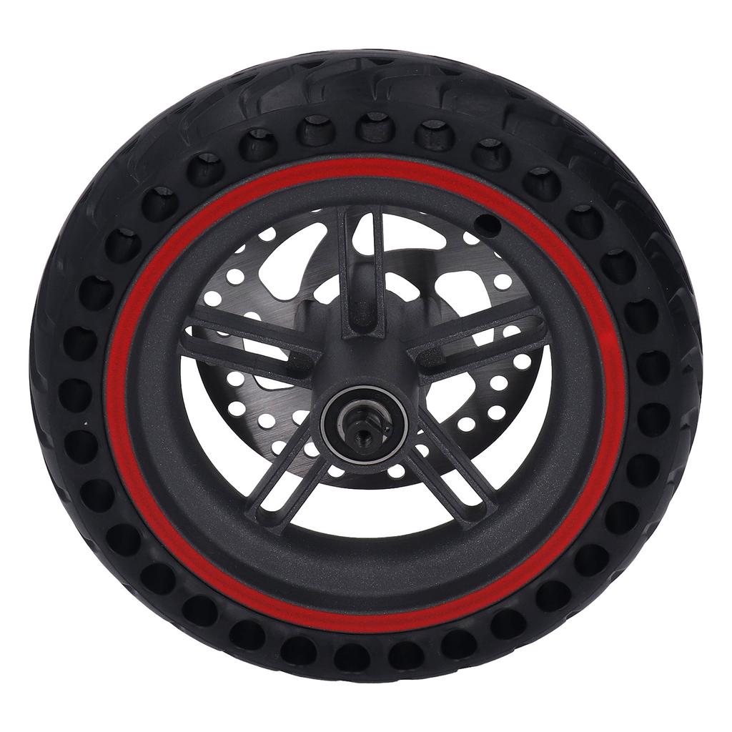 Electric Scooter Rear Wheel Assembly for Xiaomi PRO PRO2 M3 Replacement Cellular Tire with 120mm Disc Brake Red