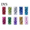 Glossy Matte Glitter Baubles 24 Pcs Small Christmas Ball Ornaments, Mini Shatterproof Plastic Indoor Outdoor Tree Decor Xmas Hanging Decoration