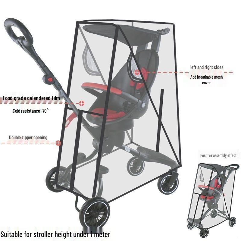 

Universal Stroller Cover: Windproof, Rainproof, Waterproof Fabric with Cotton Padding for Warmth For Kid Stroller