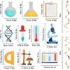 LINGTEER Science Hanging Swirls Streamers Chemistry Laboratory Erlenmeyer Flask Prop Sign Party Decorations