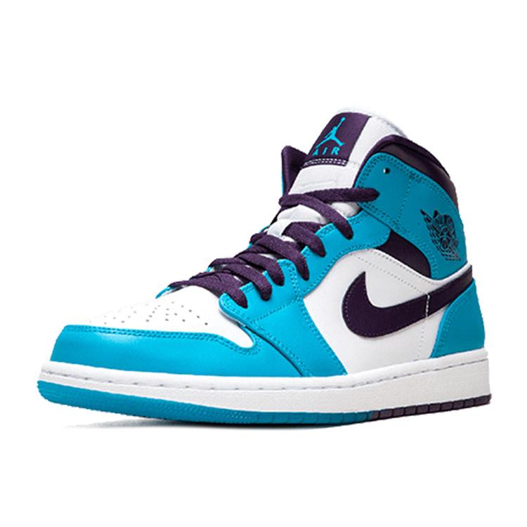 New JORDAN 1 Mid Hornets 554724-415
