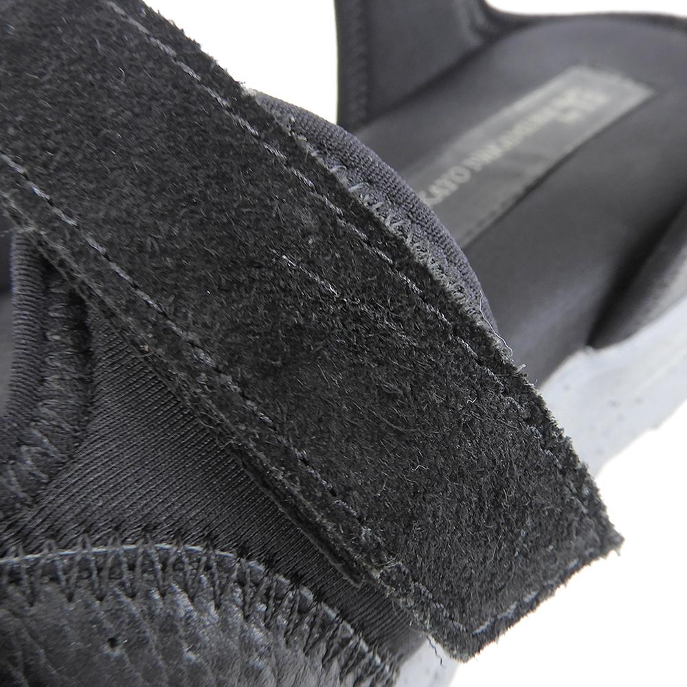 Y's KAYO NAKAMURA by Y's Men's Platform Sandals in Black Leather and Suede, Size YL-E05-713-1-03, 20 Stainless Steel shoes 4 blackUsed