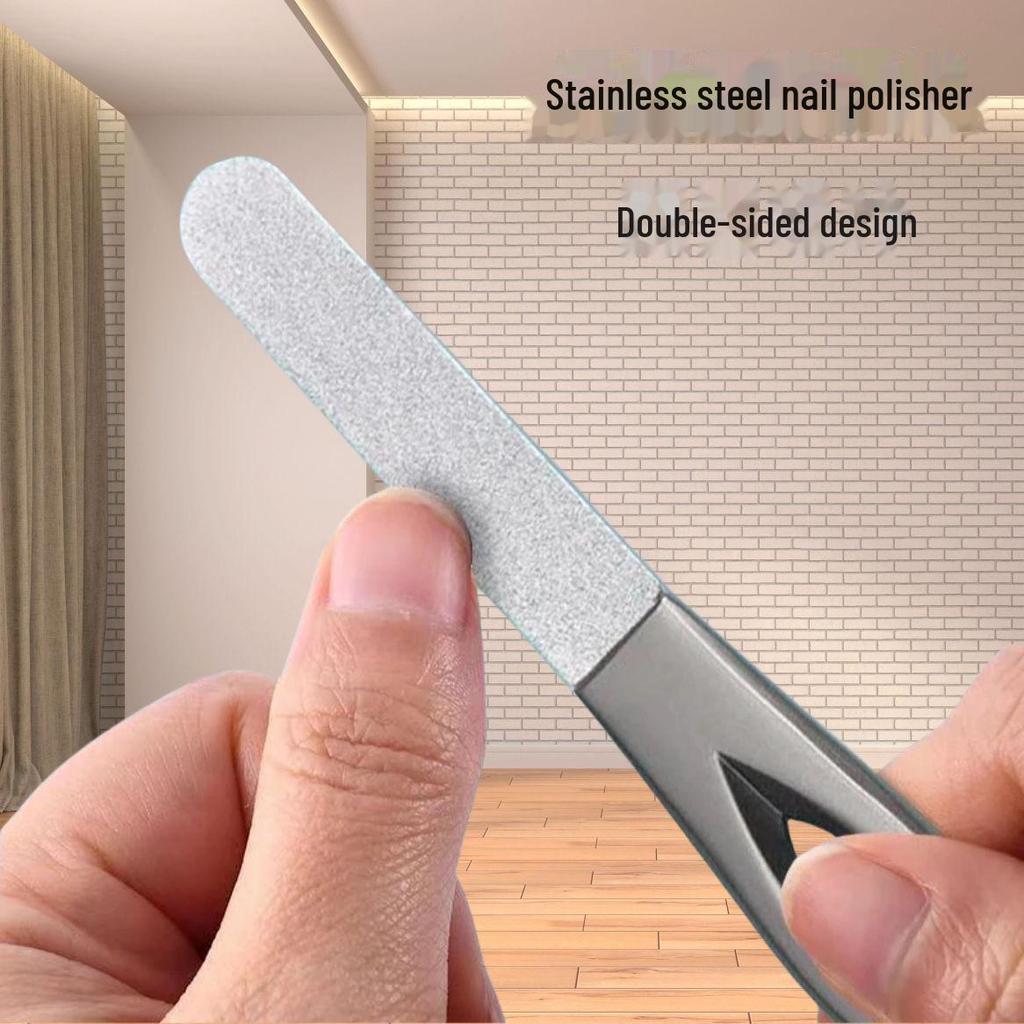Seiko Stainless Steel Double-Sided Nail File & Shaping Tool