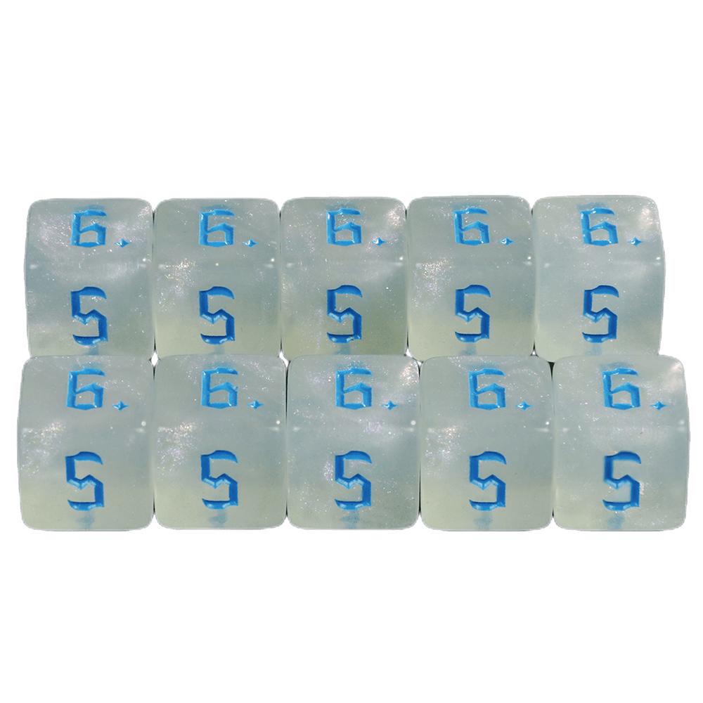Polyhedral Dice Set D6 Game Dice Mahjong Poker Game Entertainment Gambling Dice 10pcs Multi-sided Dice