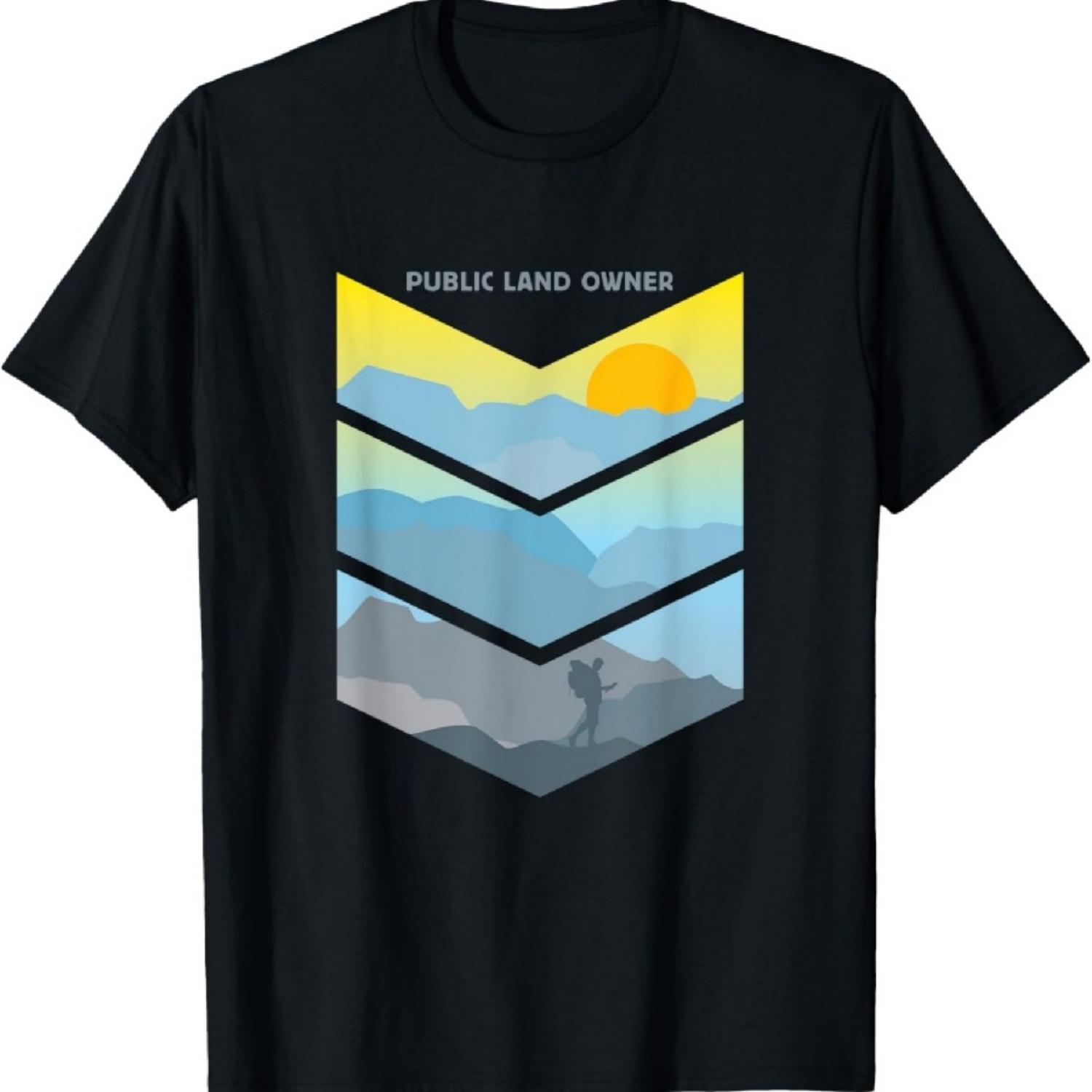 

Hiking Hiker Public Land Owner T-Shirt XXXXXL чёрный