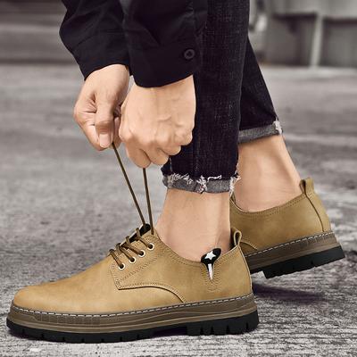Men's Casual Genuine Leather Oxford Shoes Vintage Style Soft Soles Sneakers Outdoor Walking Footwear for Men Treking Man Shoes